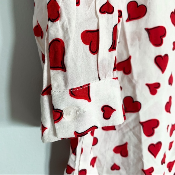 Willi Smith • Heart Print Blouse - Picture 4 of 6